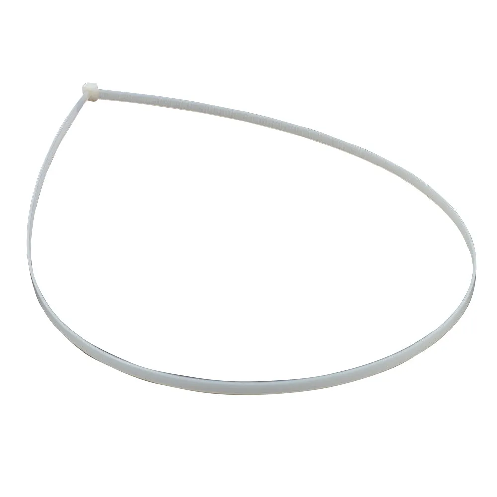 100 Pc Bag Natural White Nylon 48" Cable Zip Ties Self Locking Head UV Heat
