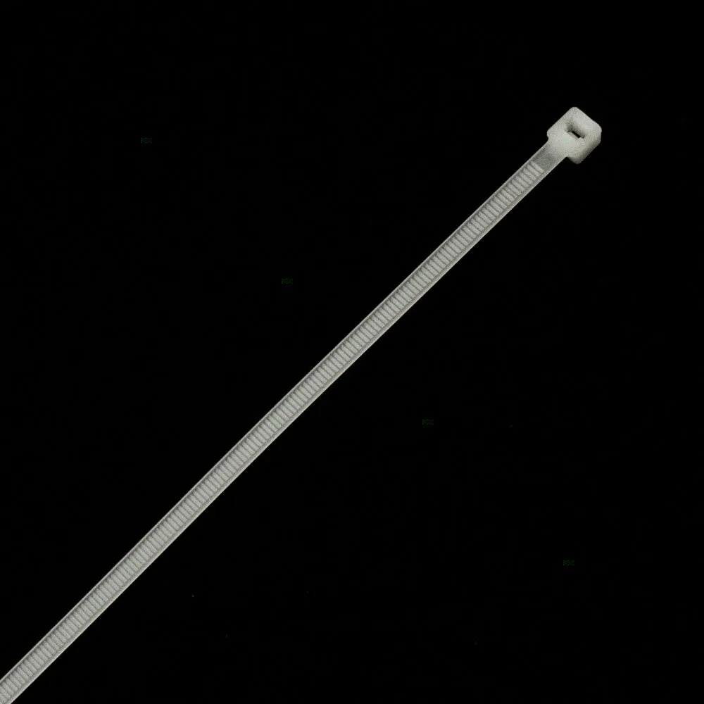 1000 Pc Bag Natural White Nylon 11" Cable Zip Ties Self Locking Head UV Heat