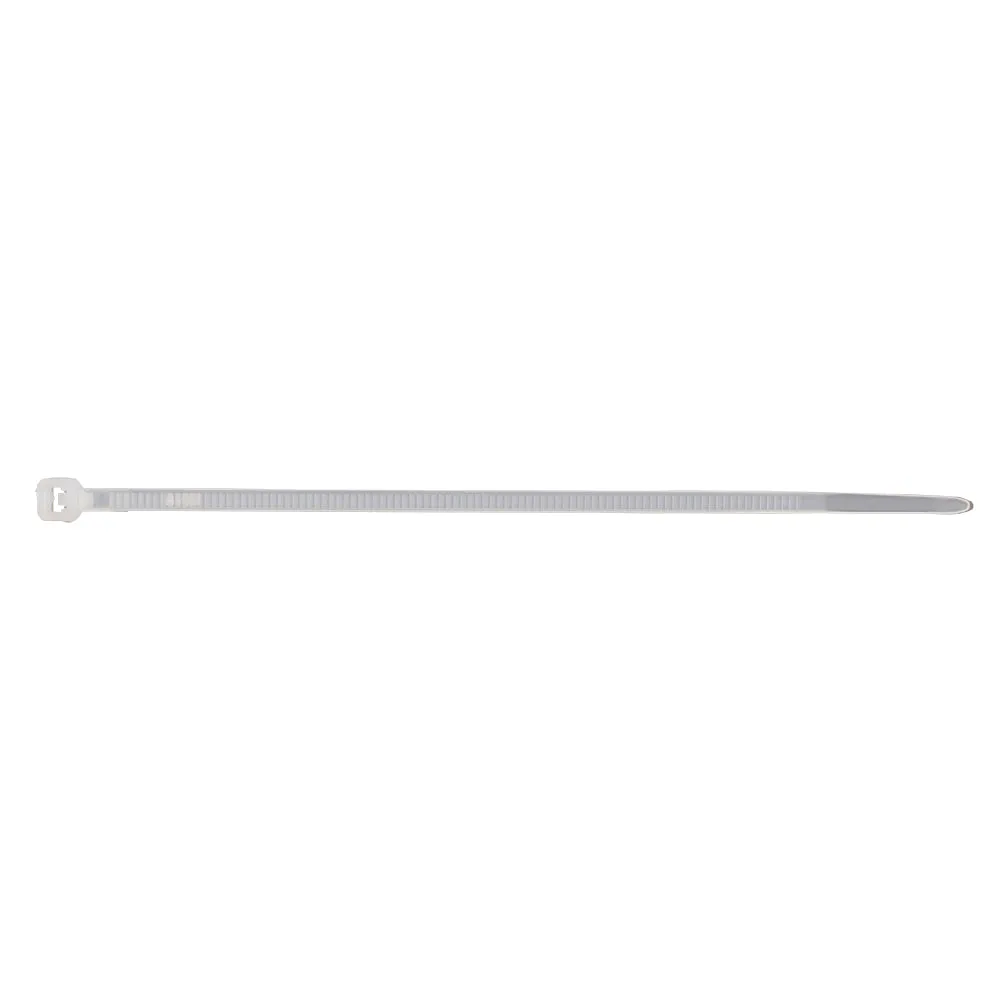 1000 Pc Bag Natural White Nylon 4" Cable Zip Ties Self Locking Head UV Heat