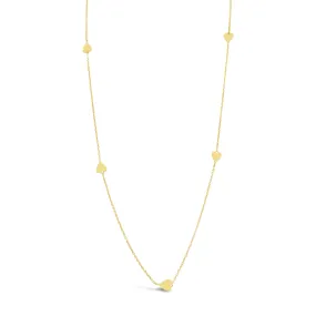 14K Gold Heart by the Yard Necklace