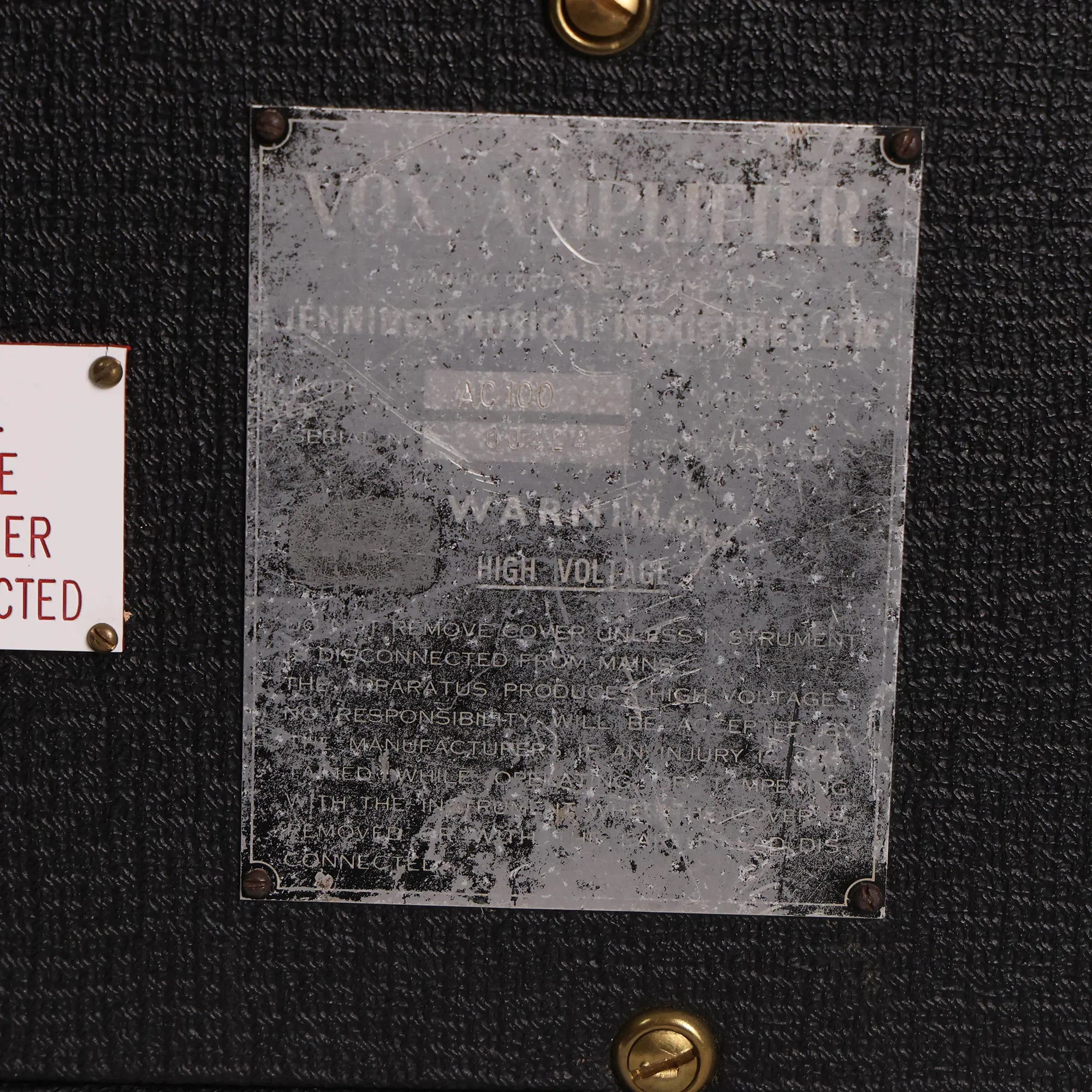1965 Vox AC-100 Guitar Amplifier Head