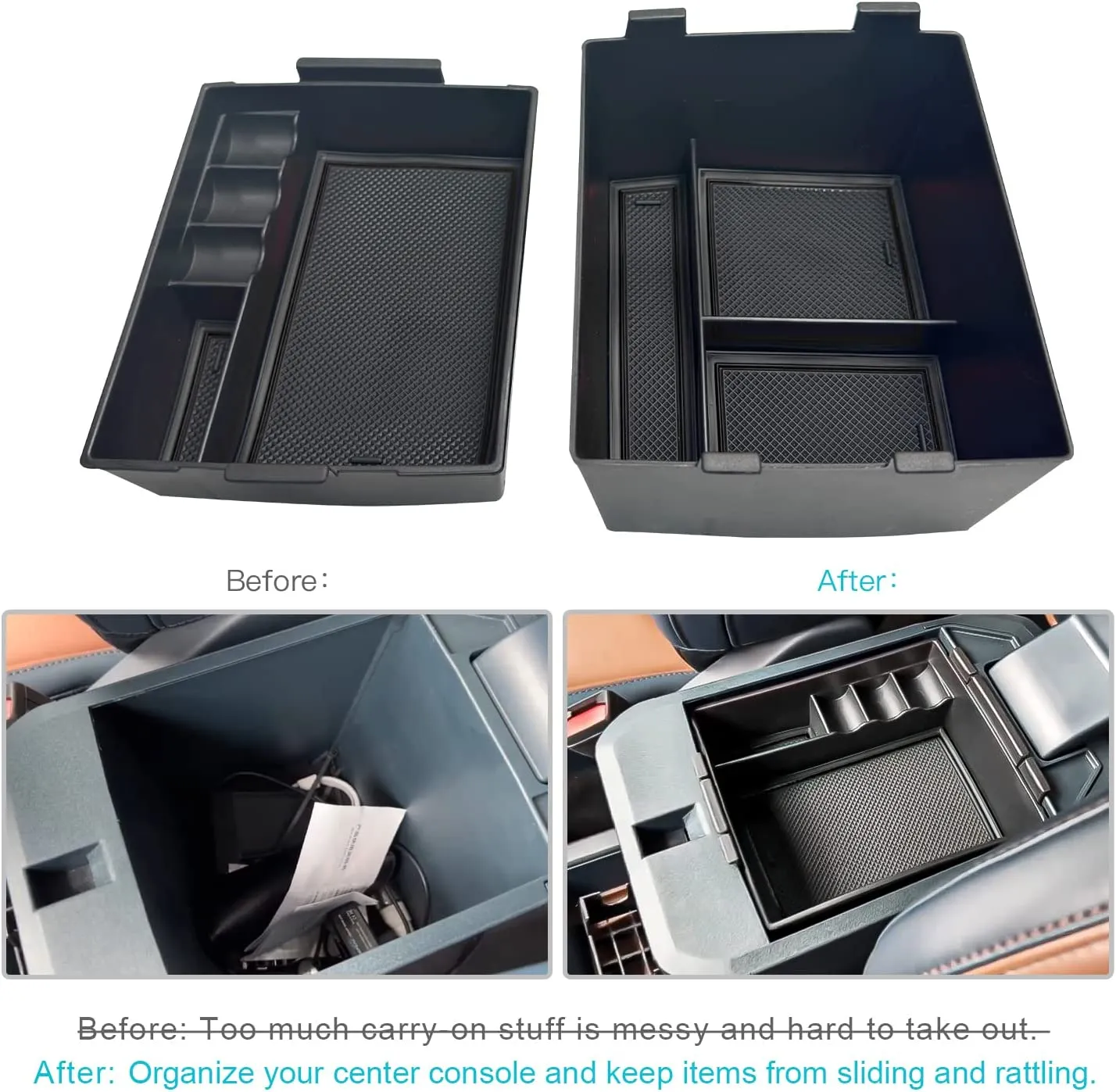2022 2023 Ford Maverick Pickup Truck Center Console Organizer Tray