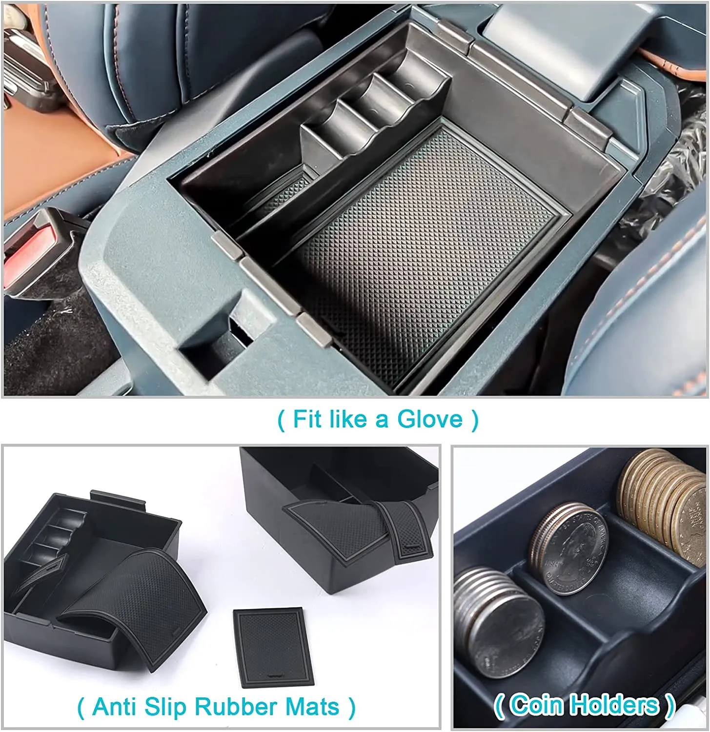 2022 2023 Ford Maverick Pickup Truck Center Console Organizer Tray
