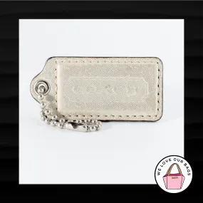 2.5" Large COACH IRIDESCENT SHIMMER KEY FOB BAG CHARM KEYCHAIN HANGTAG TAG