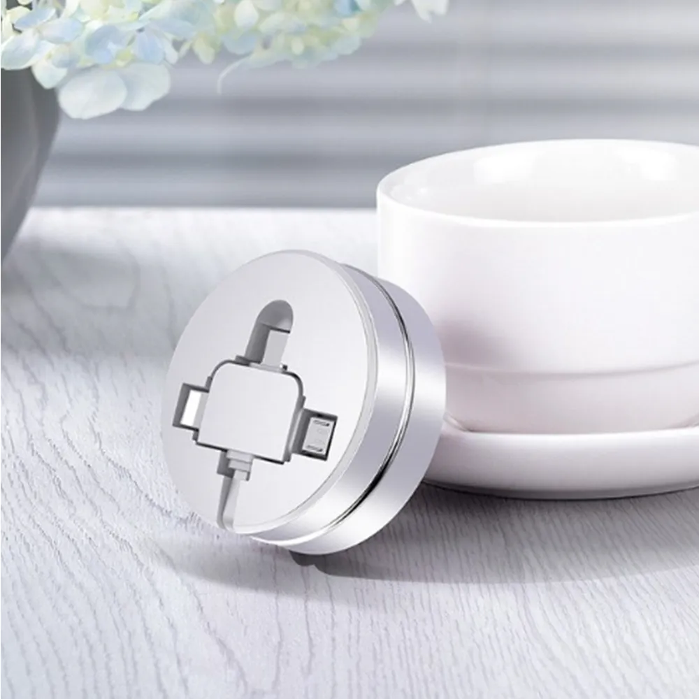 3 IN 1 RETRACTABLE DATA CHARGING IPHONE CABLE