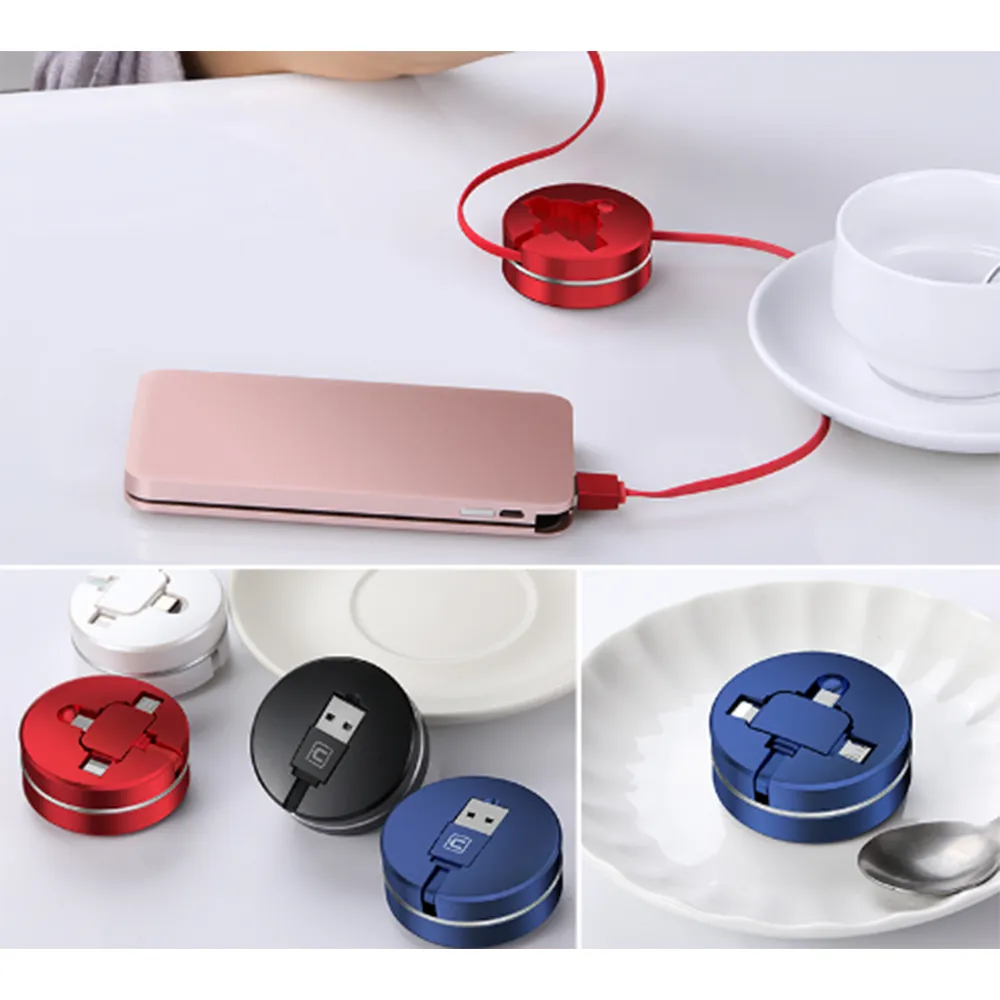 3 IN 1 RETRACTABLE DATA CHARGING IPHONE CABLE