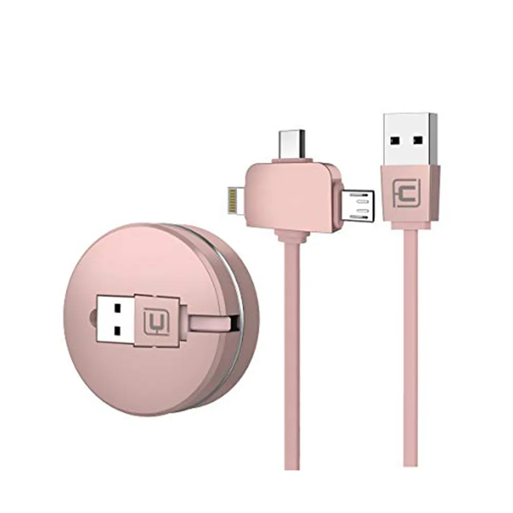 3 IN 1 RETRACTABLE DATA CHARGING IPHONE CABLE