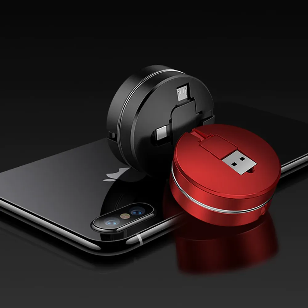 3 IN 1 RETRACTABLE DATA CHARGING IPHONE CABLE