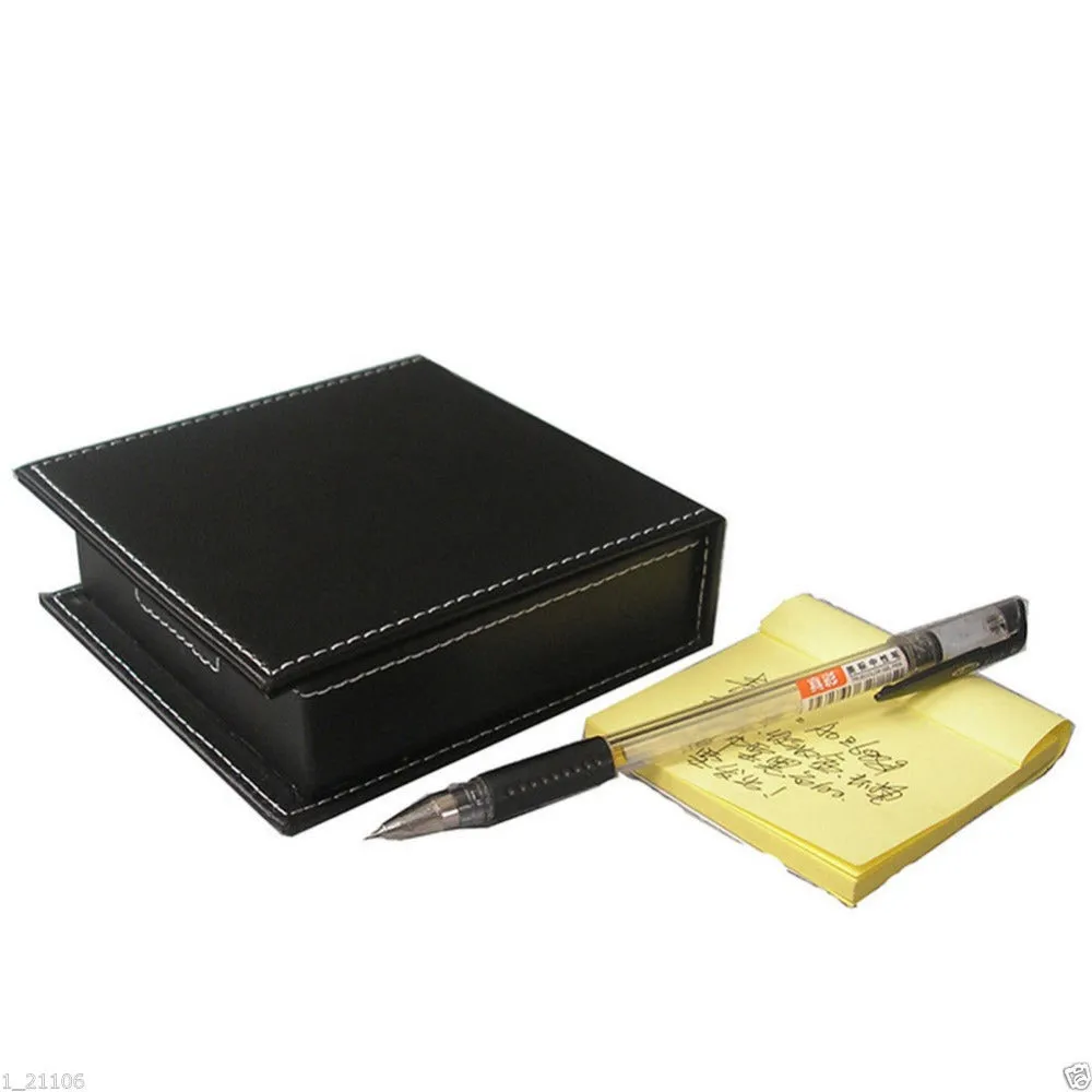 4-Piece Set Leather Desk Organizer