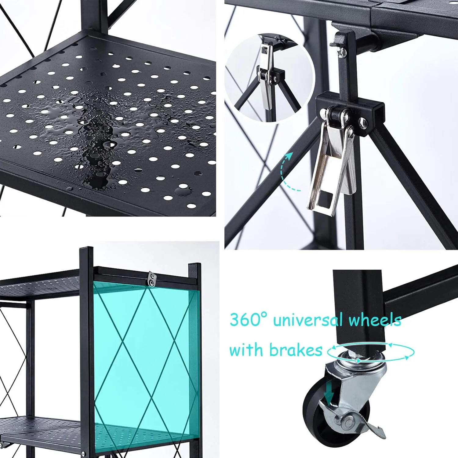 4-Shelf Storage Kitchen Trolly