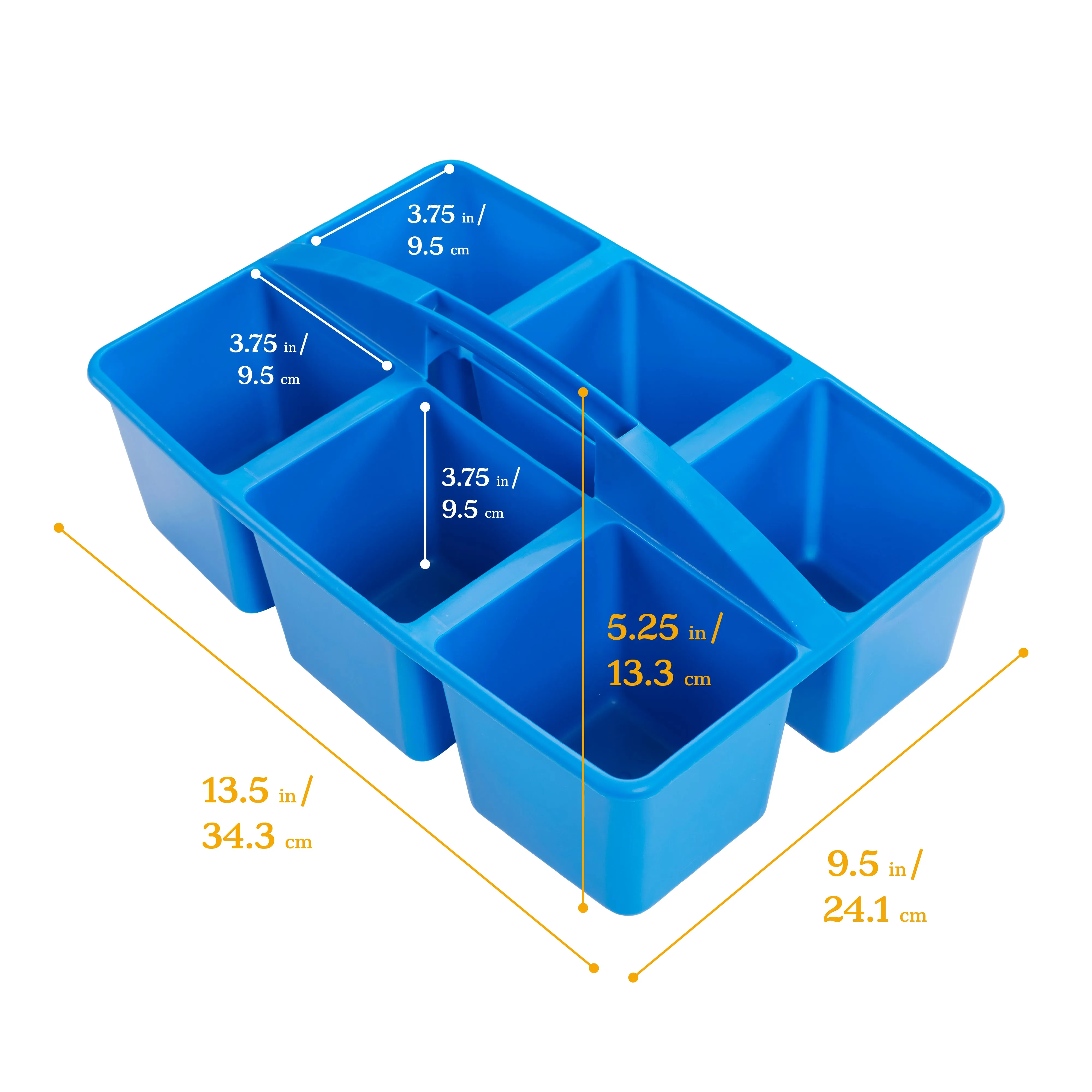 6-Compartment Large Caddy, Storage Organizer