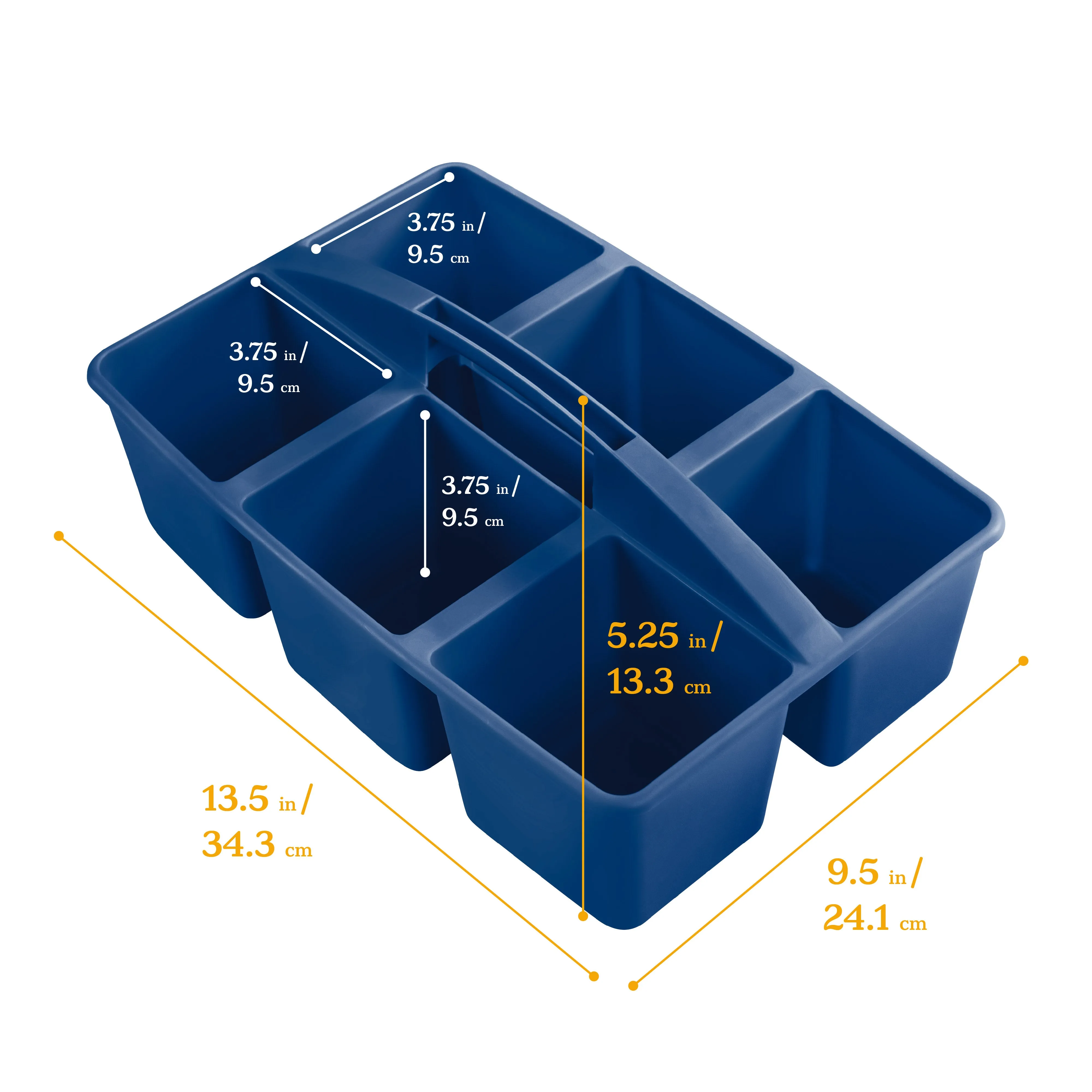 6-Compartment Large Caddy, Storage Organizer