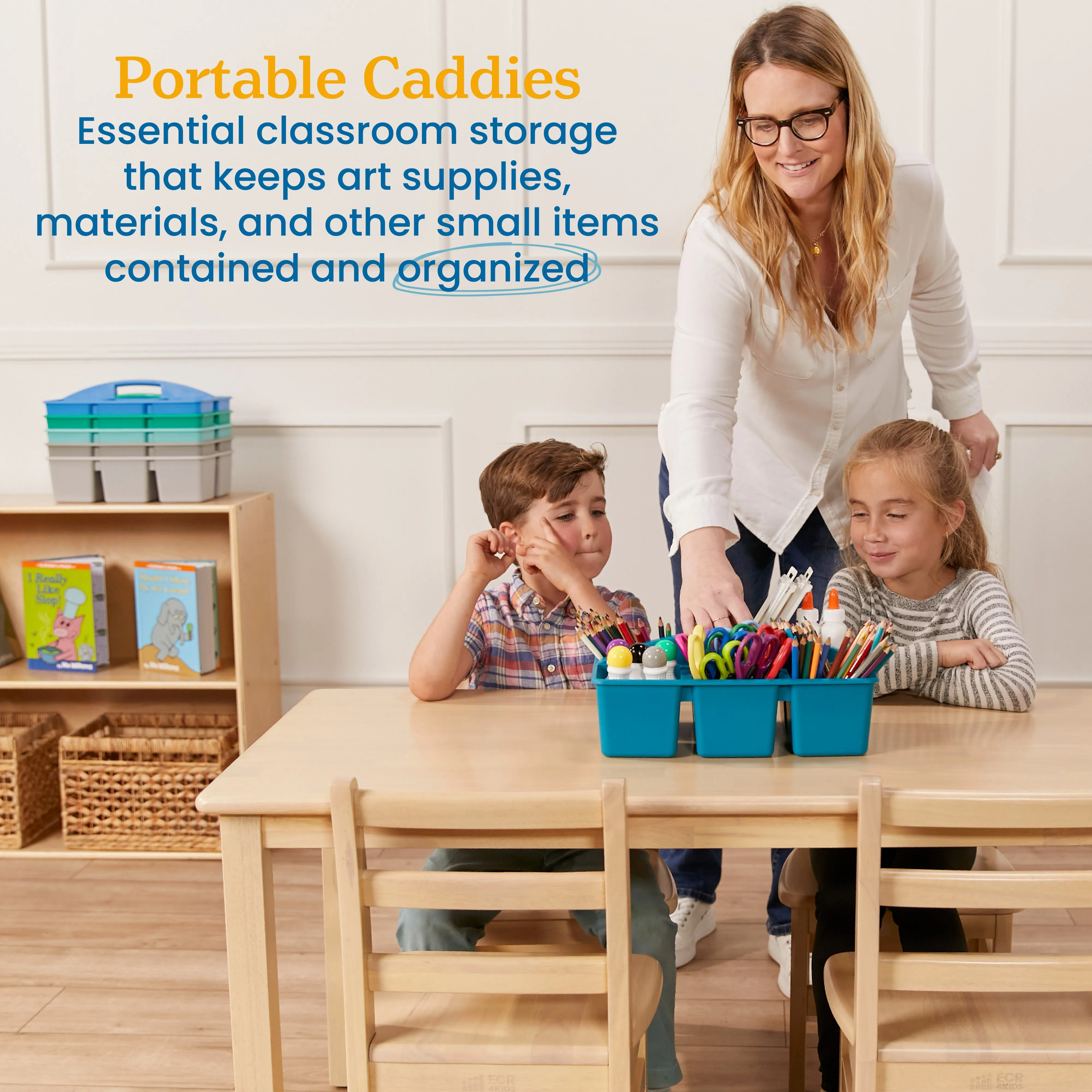 6-Compartment Large Caddy, Storage Organizer