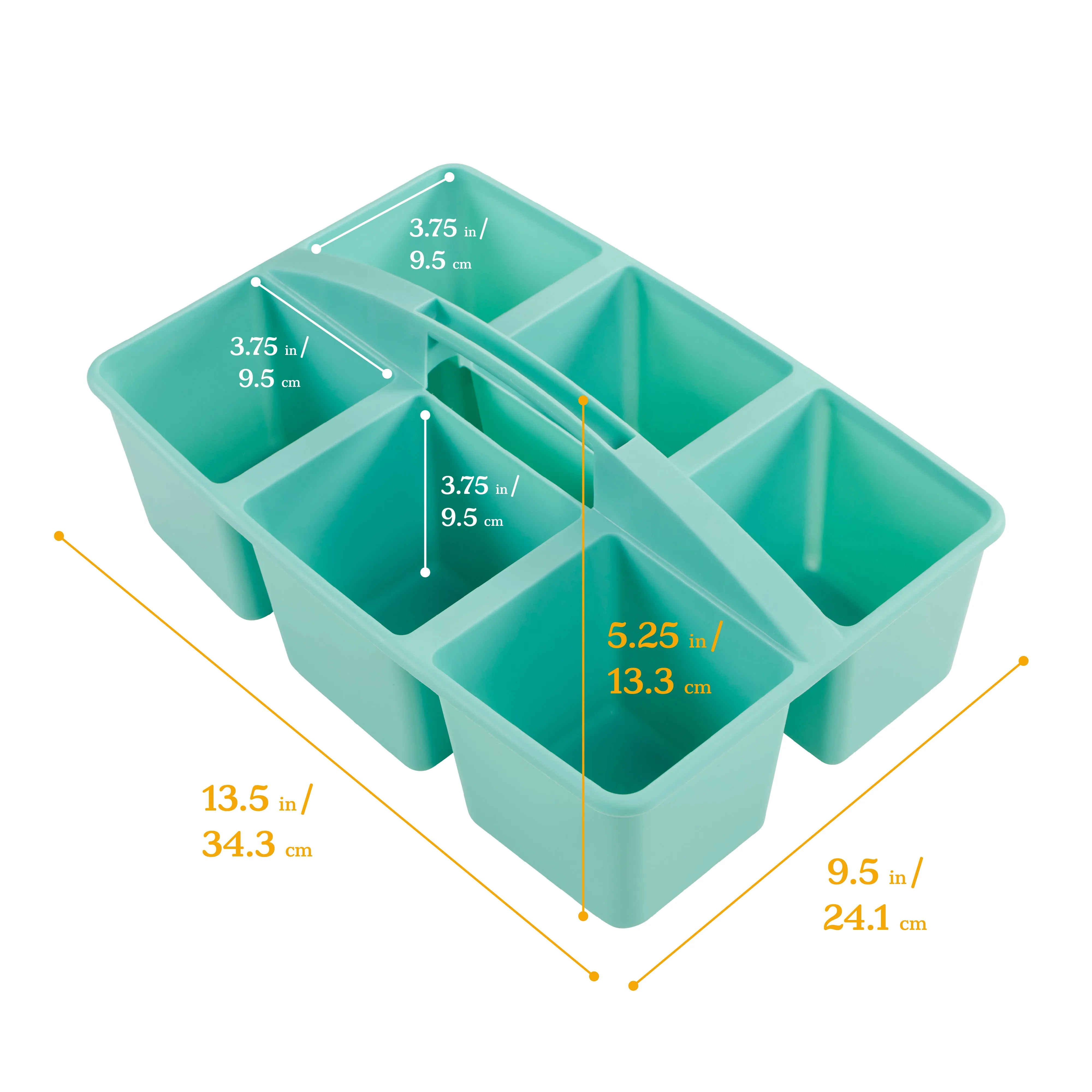 6-Compartment Large Caddy, Storage Organizer