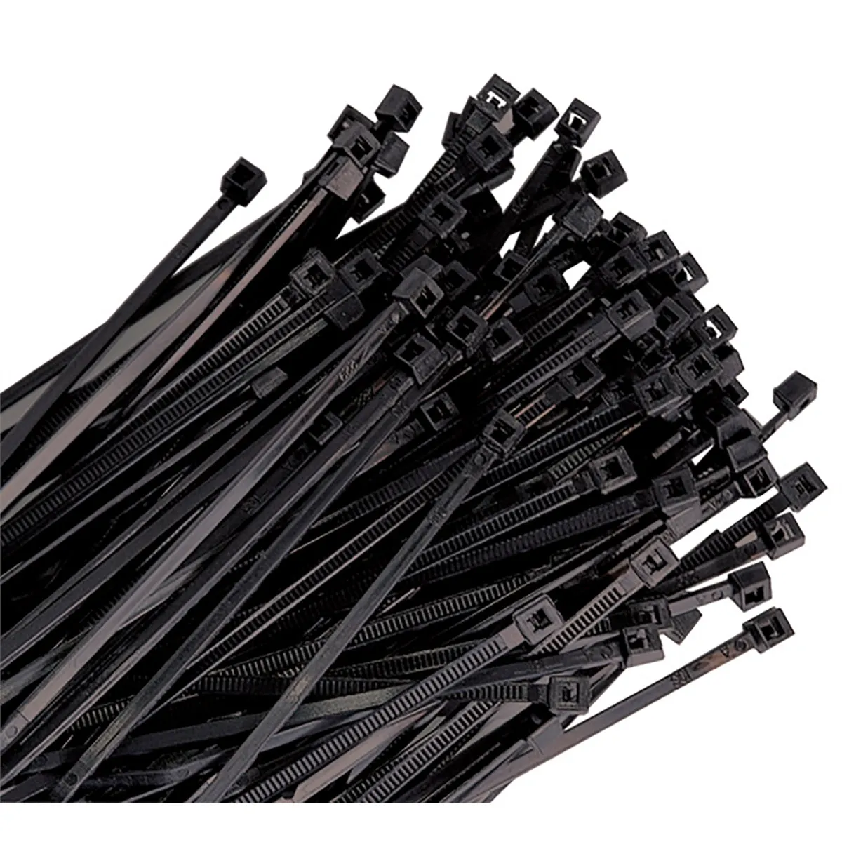 7" Black Wire Tie, 50 lb. Tensile 100/pk