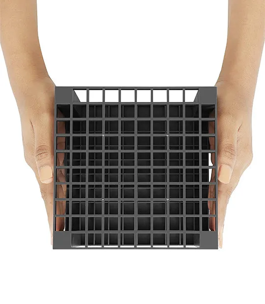 ABOUT SPACE 96 Holes Pencil & Brush Holder (Grey)