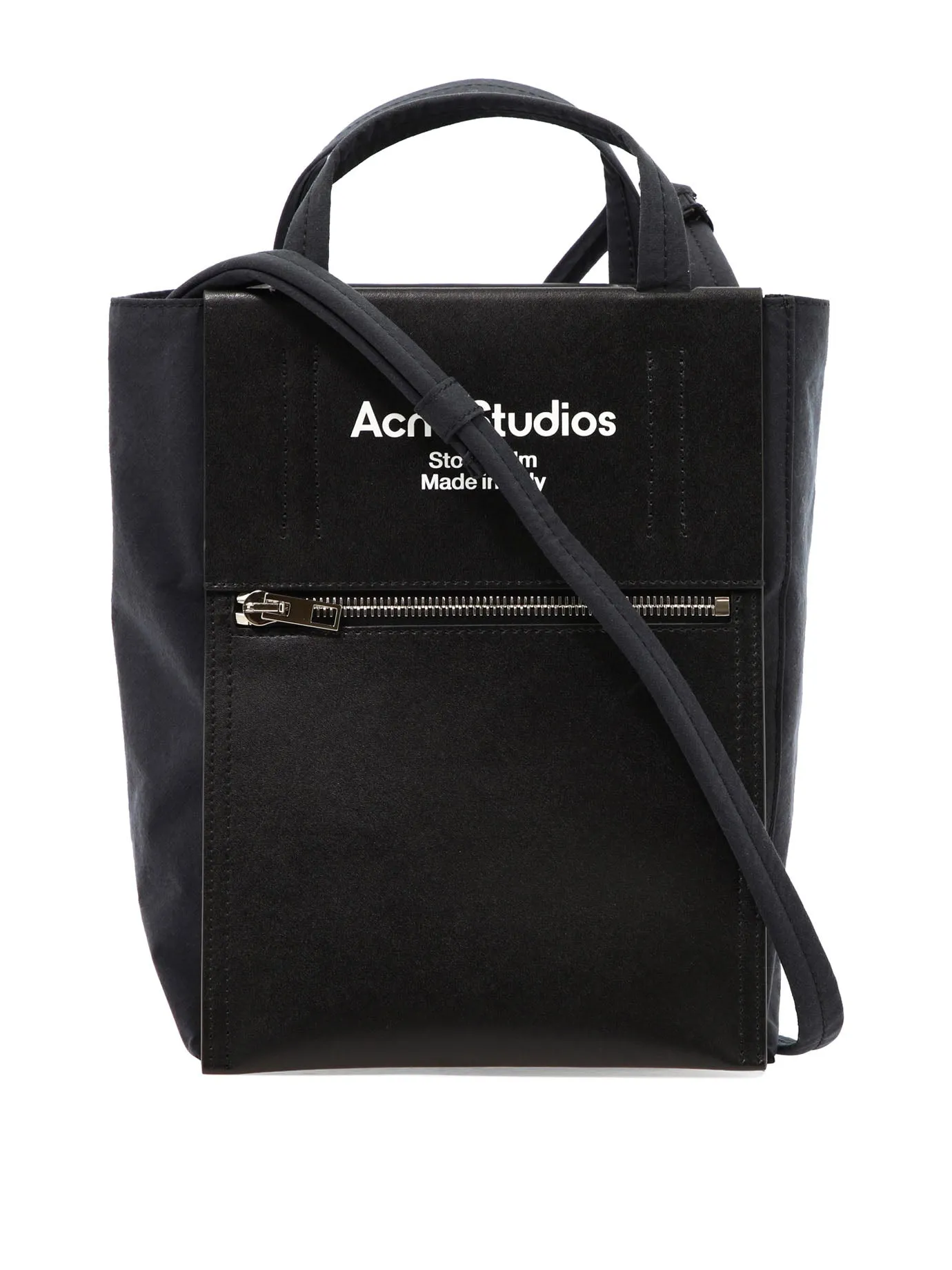 Acne Studios Logo Printed Small Tote Bag