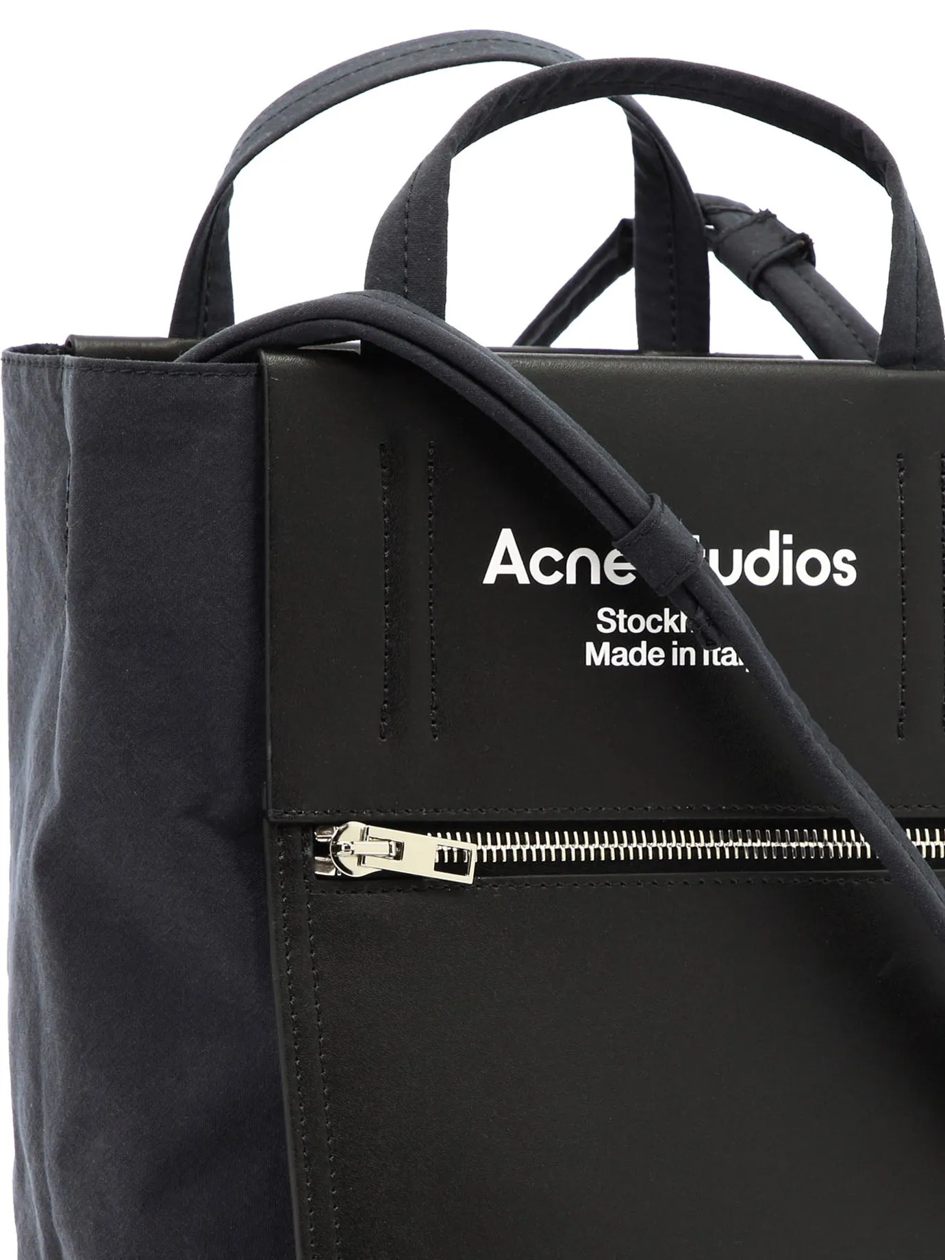 Acne Studios Logo Printed Small Tote Bag