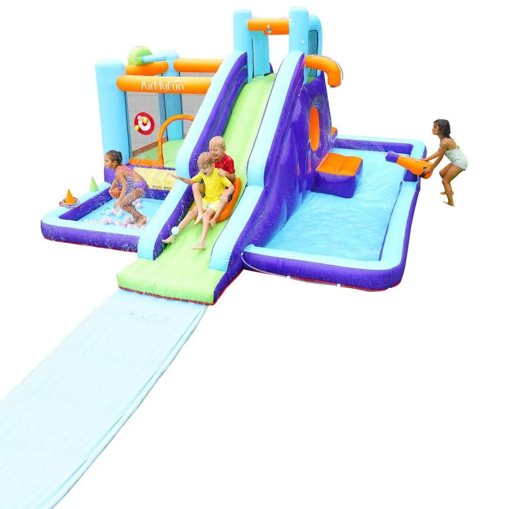 AirMyFun 11 Play Zones Inflatable Water Slide Trampoline Bounce House Splash