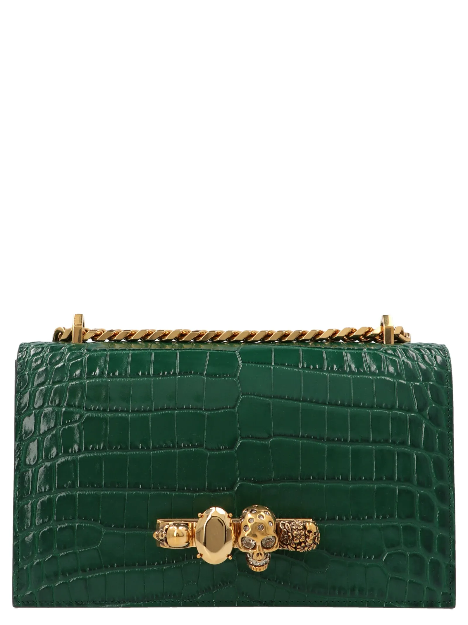 Alexander McQueen Embossed Satchel Bag