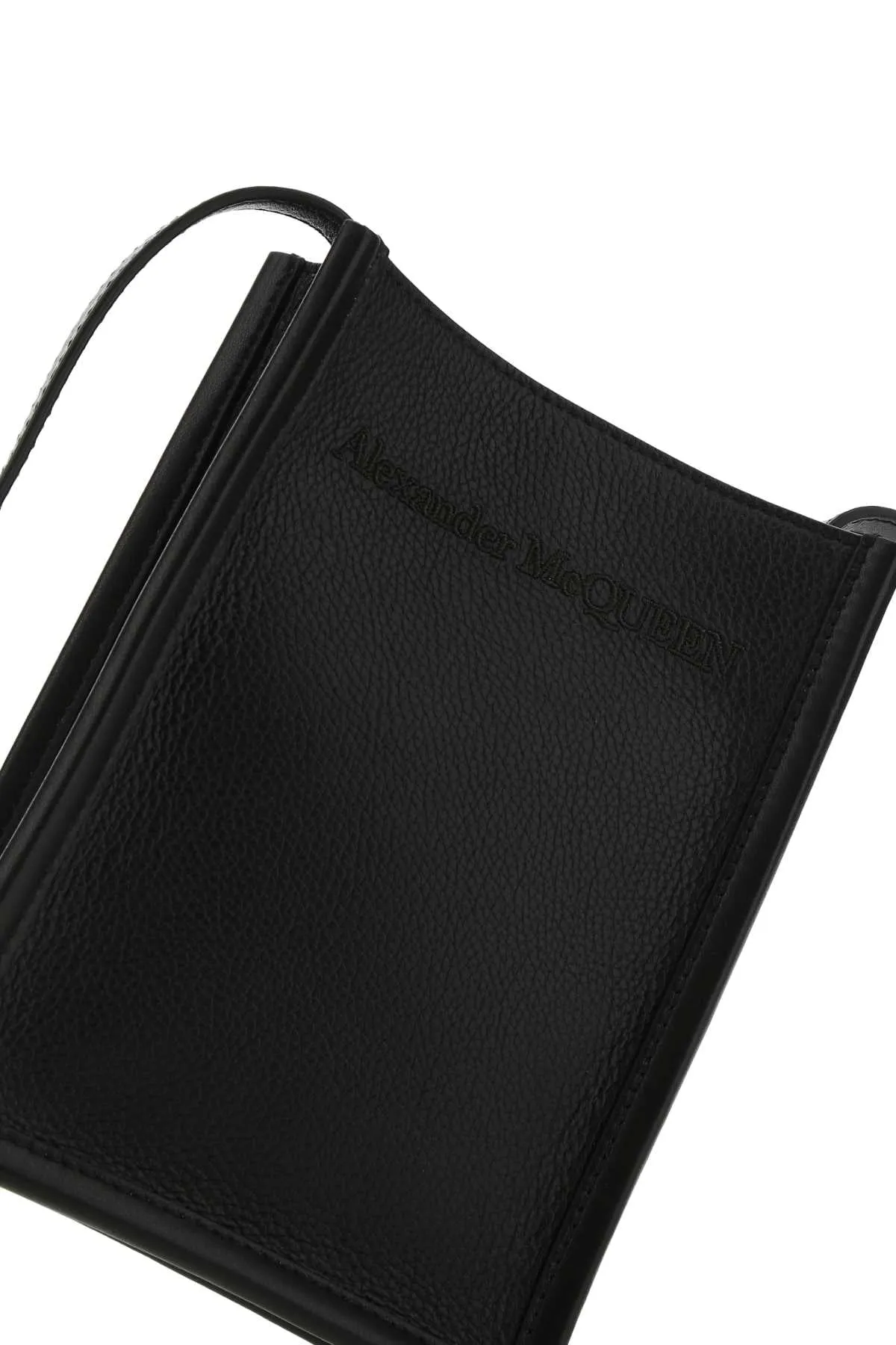 Alexander McQueen Logo Embossed Crossbody Bag