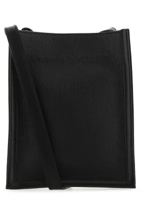 Alexander McQueen Logo Embossed Crossbody Bag