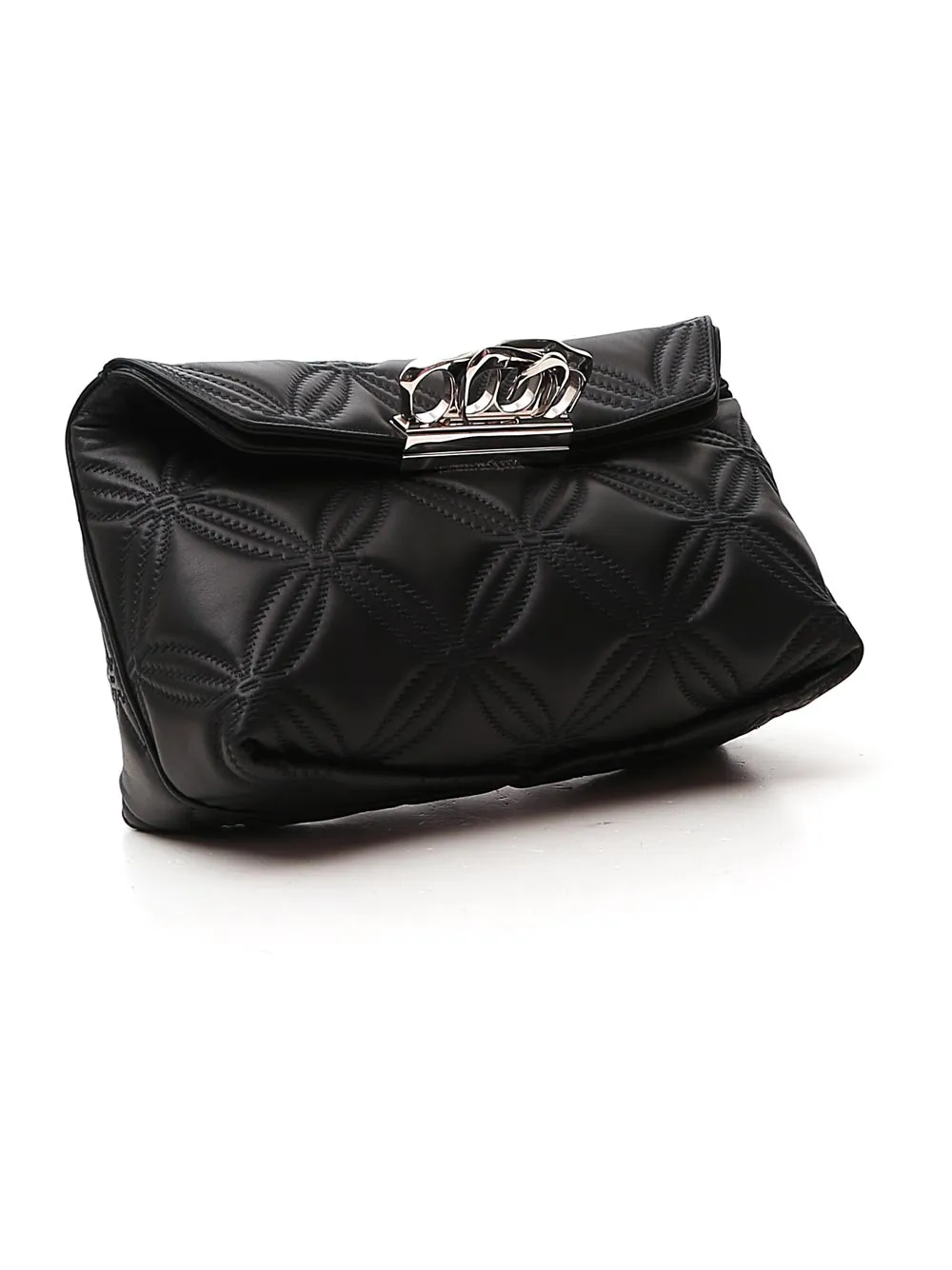 Alexander McQueen Sculptural Quilted Clutch Bag