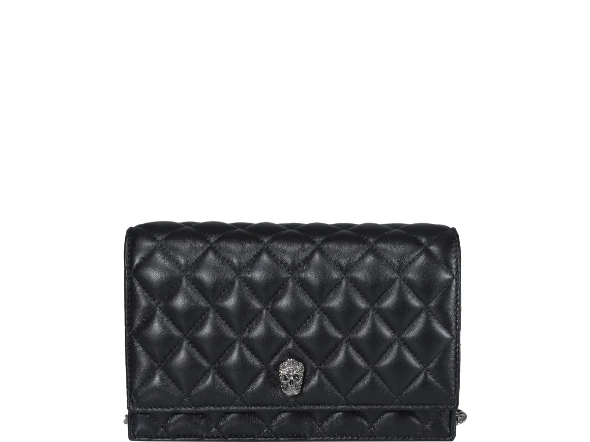 Alexander McQueen Skull Quilted Small Shoulder Bag