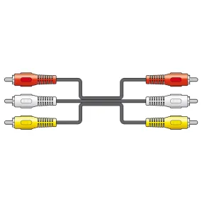 AV:link 3RCA to 3RCA Cable 1.5m 112.072UK