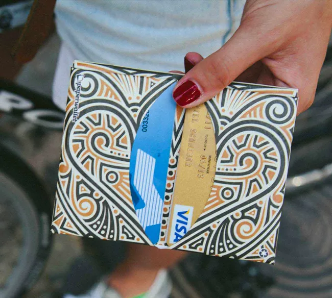 Aztec Skull Card Wallet