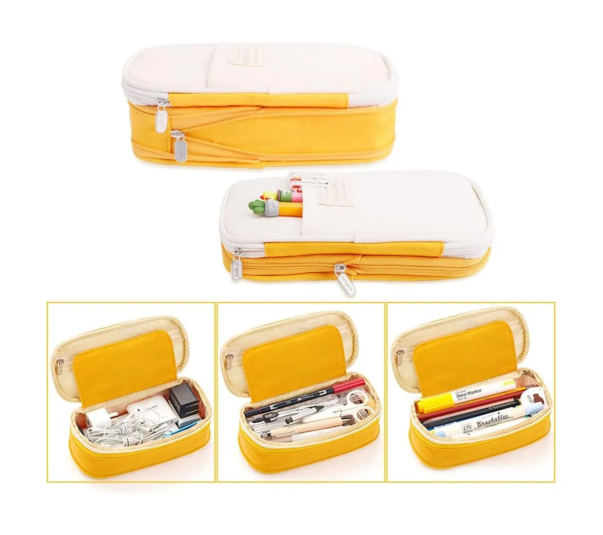 Big Capacity Pencil Pen Case Office College School Large Storage High Capacity Bag Pouch Holder Box Organizer