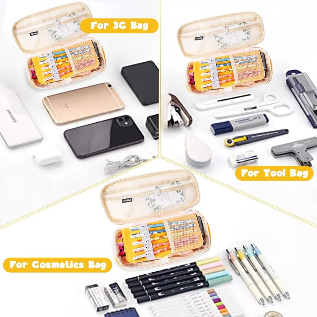 Big Capacity Pencil Pen Case Office College School Large Storage High Capacity Bag Pouch Holder Box Organizer