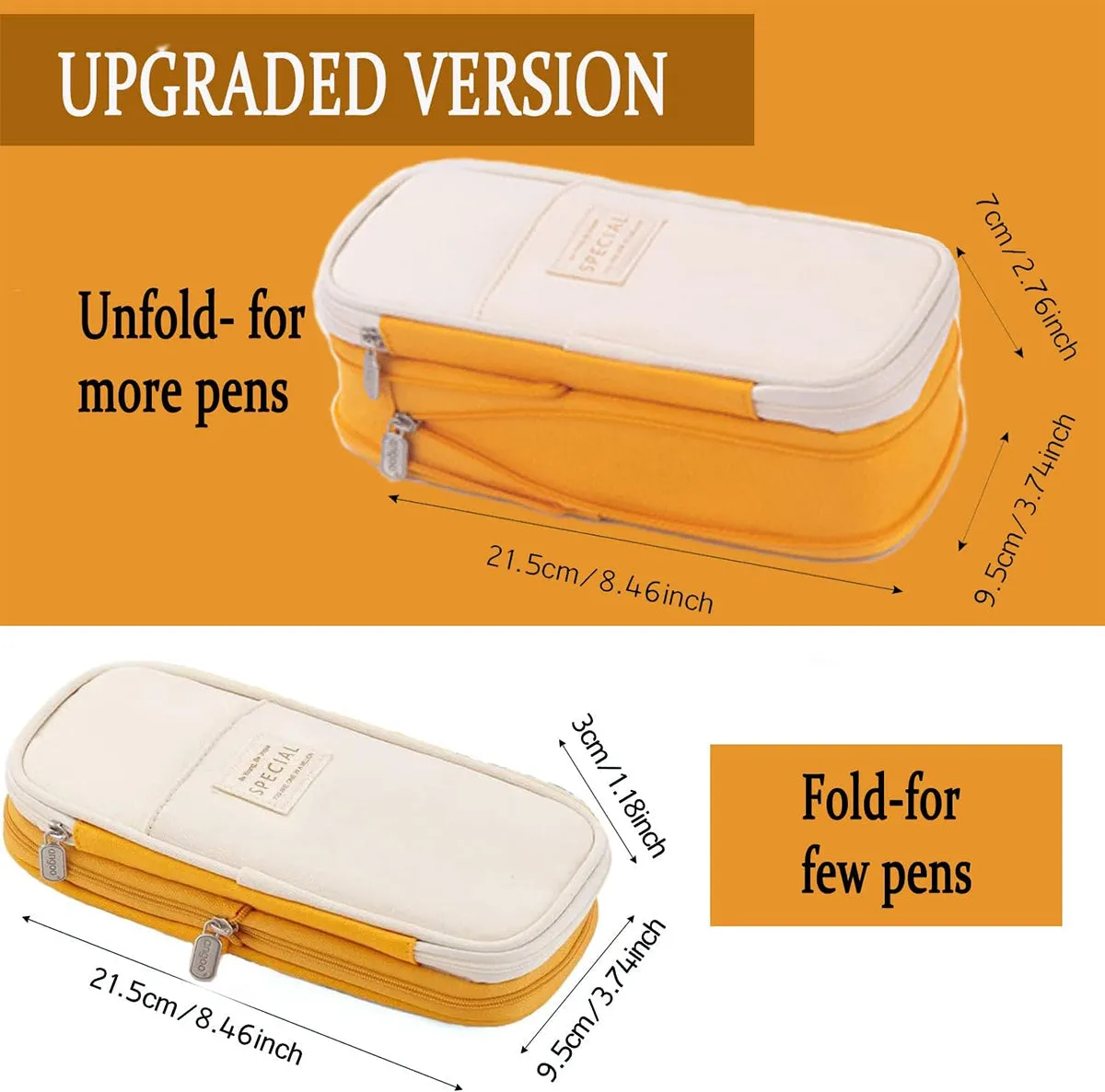 Big Capacity Pencil Pen Case Office College School Large Storage High Capacity Bag Pouch Holder Box Organizer