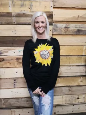 Black Sunflower Tee T9368BK