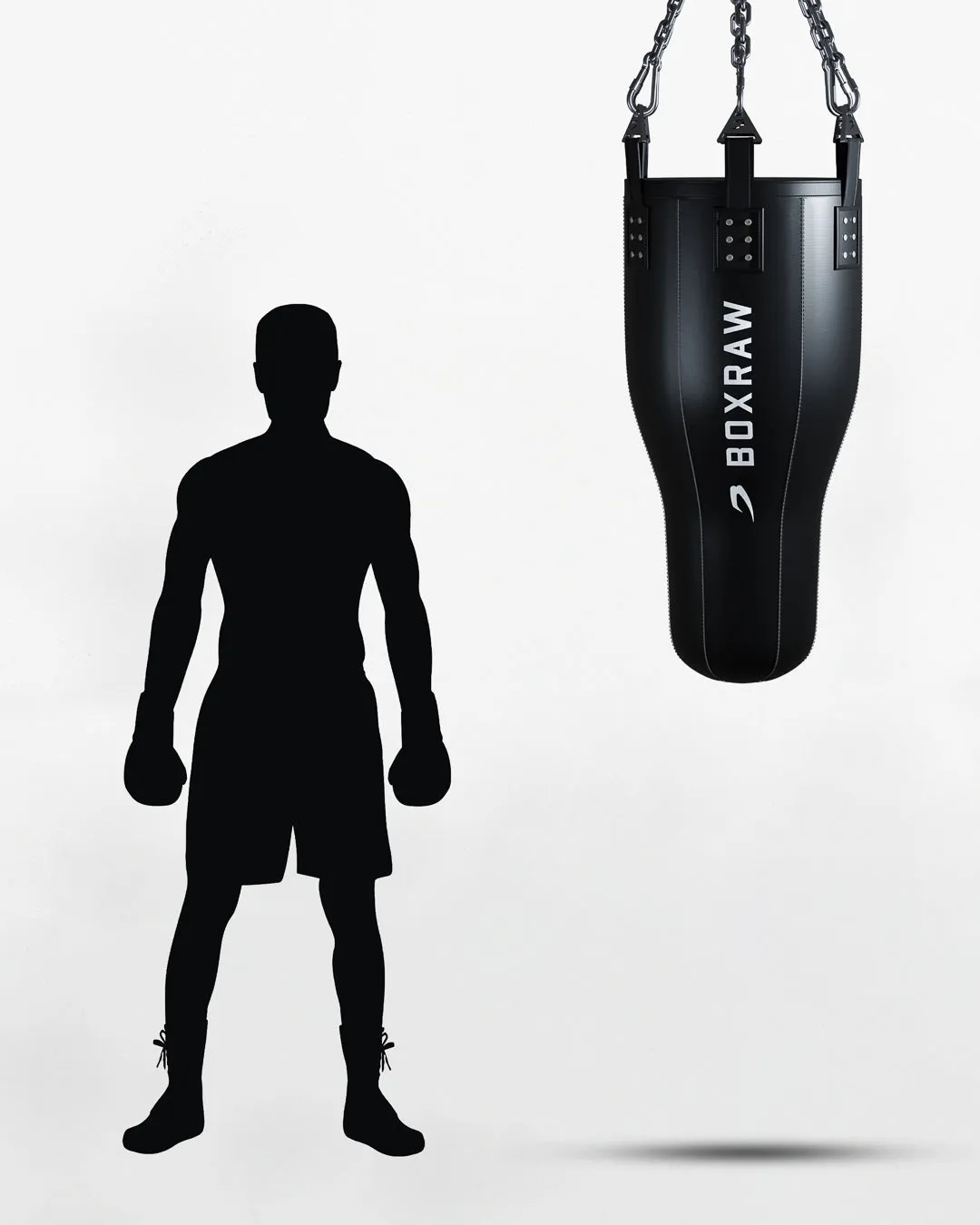 BOXRAW 3.5ft Spitzer Bag - Black/60kg