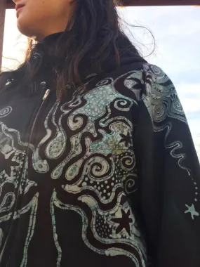 Brave the Storm Tree Organic Cotton Batik Hoodie