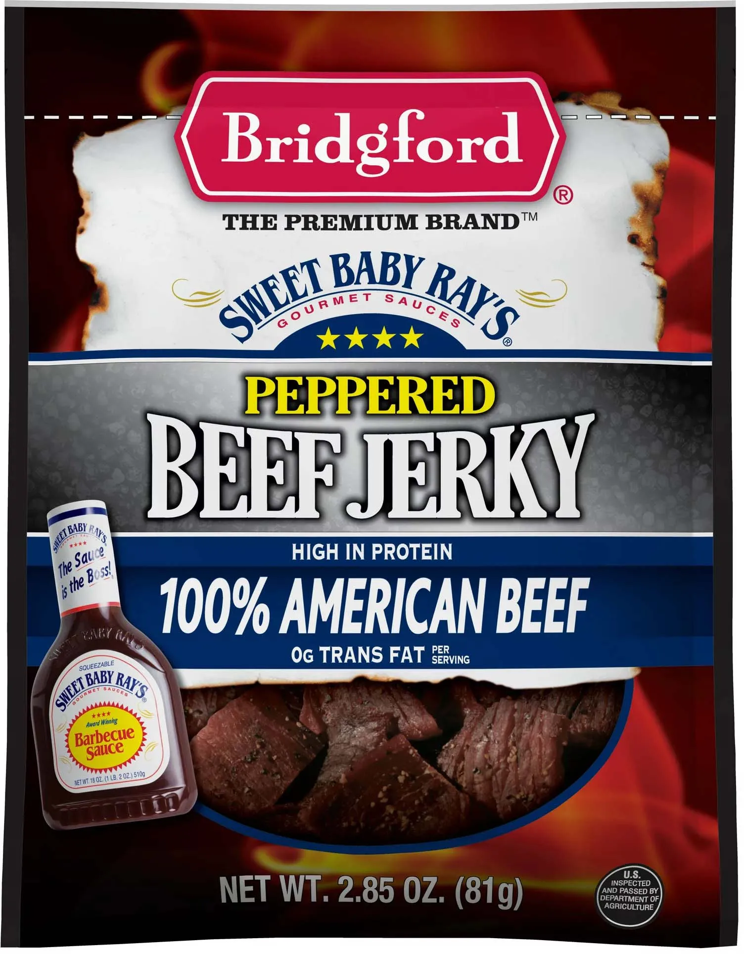 Bridgford Sweet Baby Rays Beef Jerky 2.85 oz