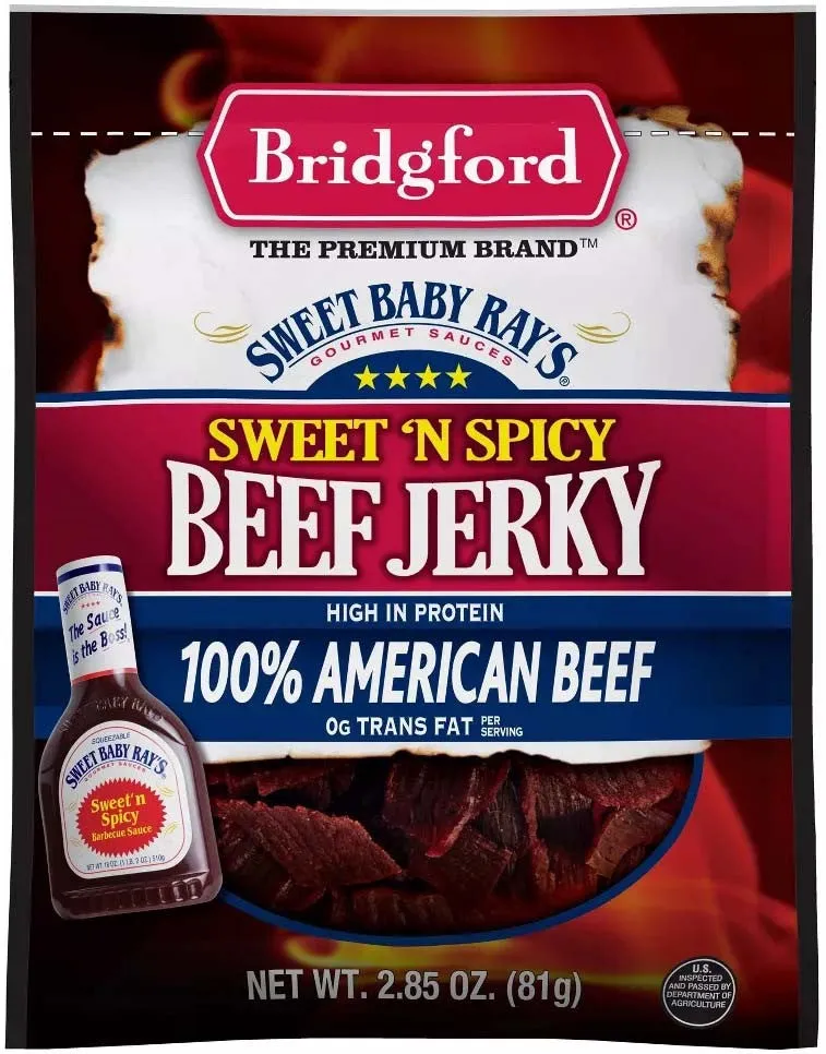 Bridgford Sweet Baby Rays Beef Jerky 2.85 oz