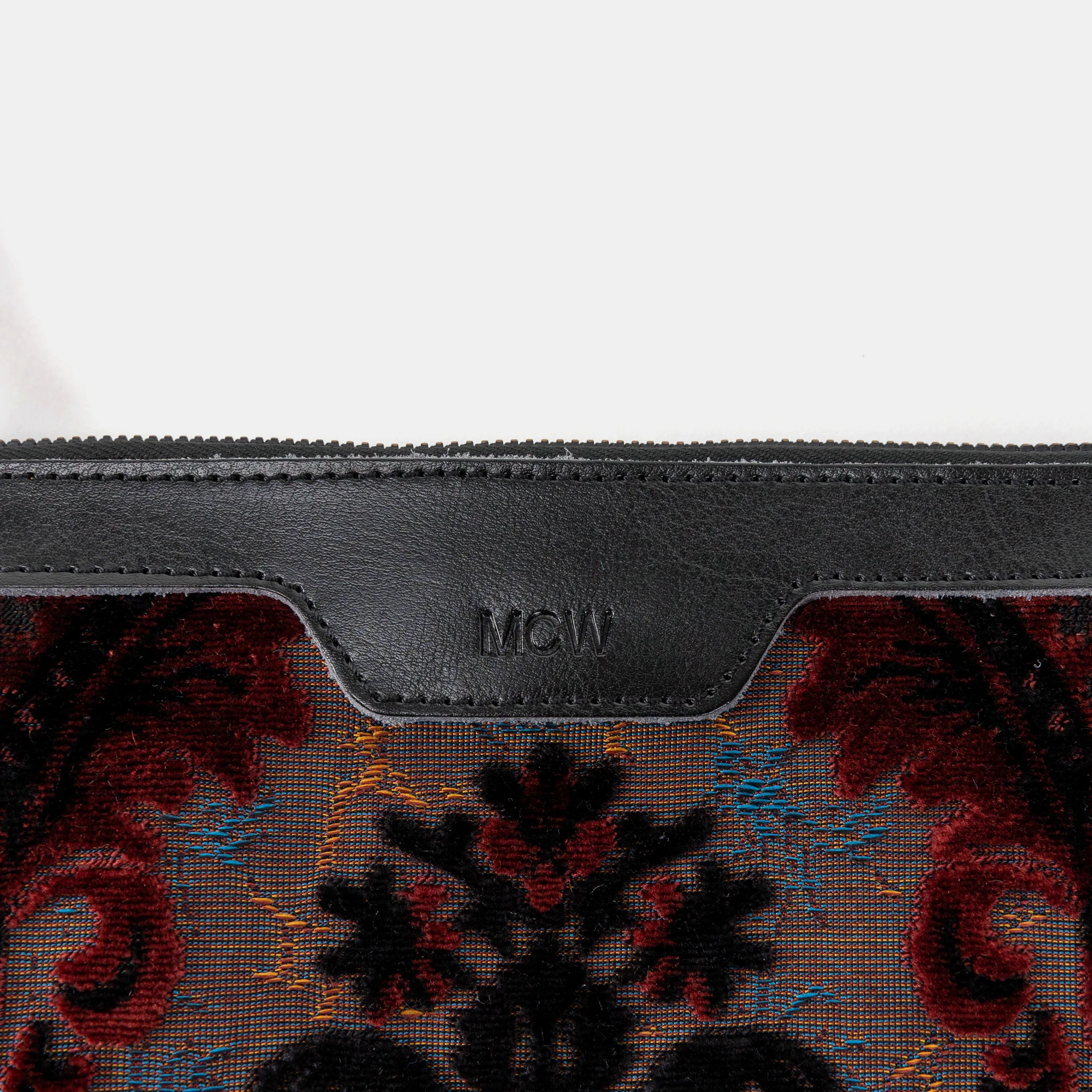 Burnout Velvet Revival Sephia Wristlet Clutch