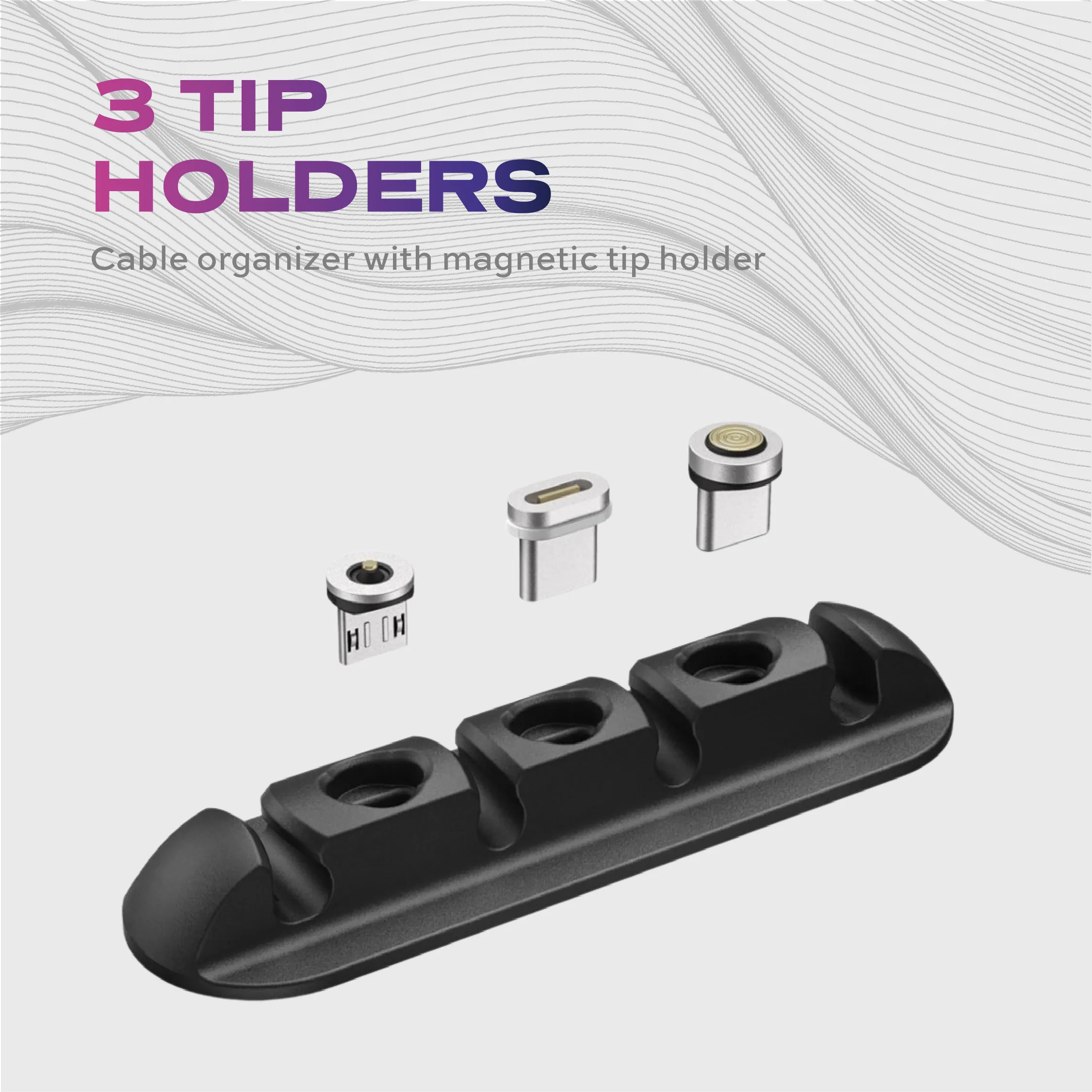 Cable Organizer | Minimalist Desk Setup | Peel & Stick