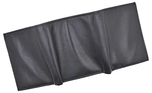 Cavelio Premium Leather Men's Small Trifold Credit Card ID Holder Wallet with Coin Pouch