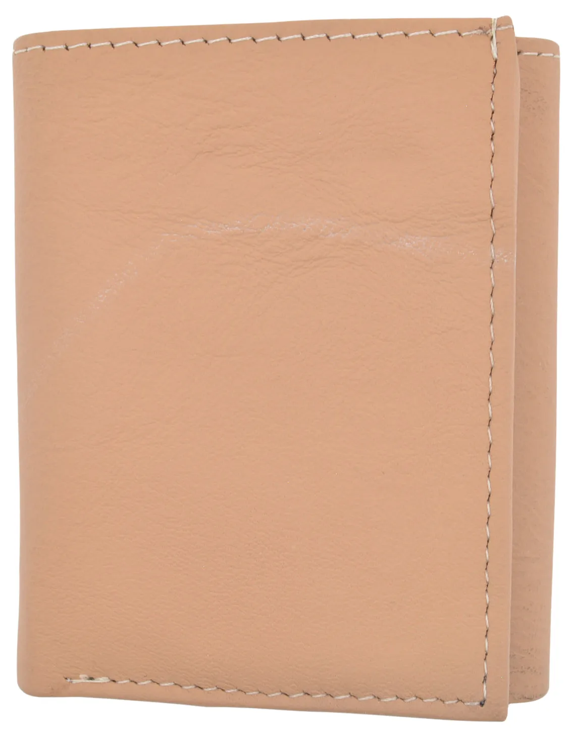 Cavelio Premium Leather Men's Small Trifold Credit Card ID Holder Wallet with Coin Pouch