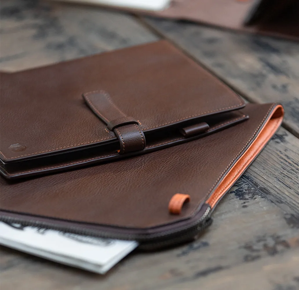 Chocolate Brown Marlow Document Wallet