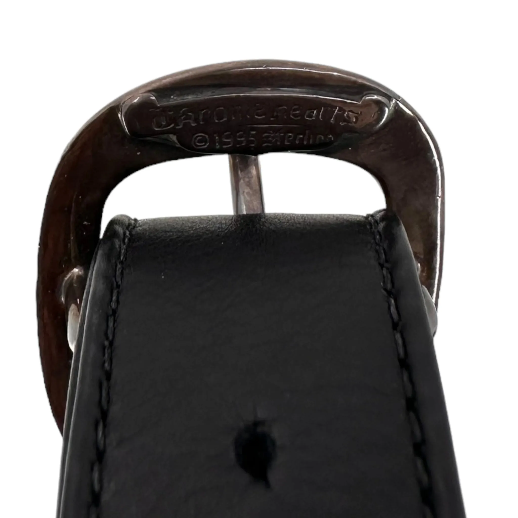 Chrome Hearts Snat Leather Waist Bag Black (Large)