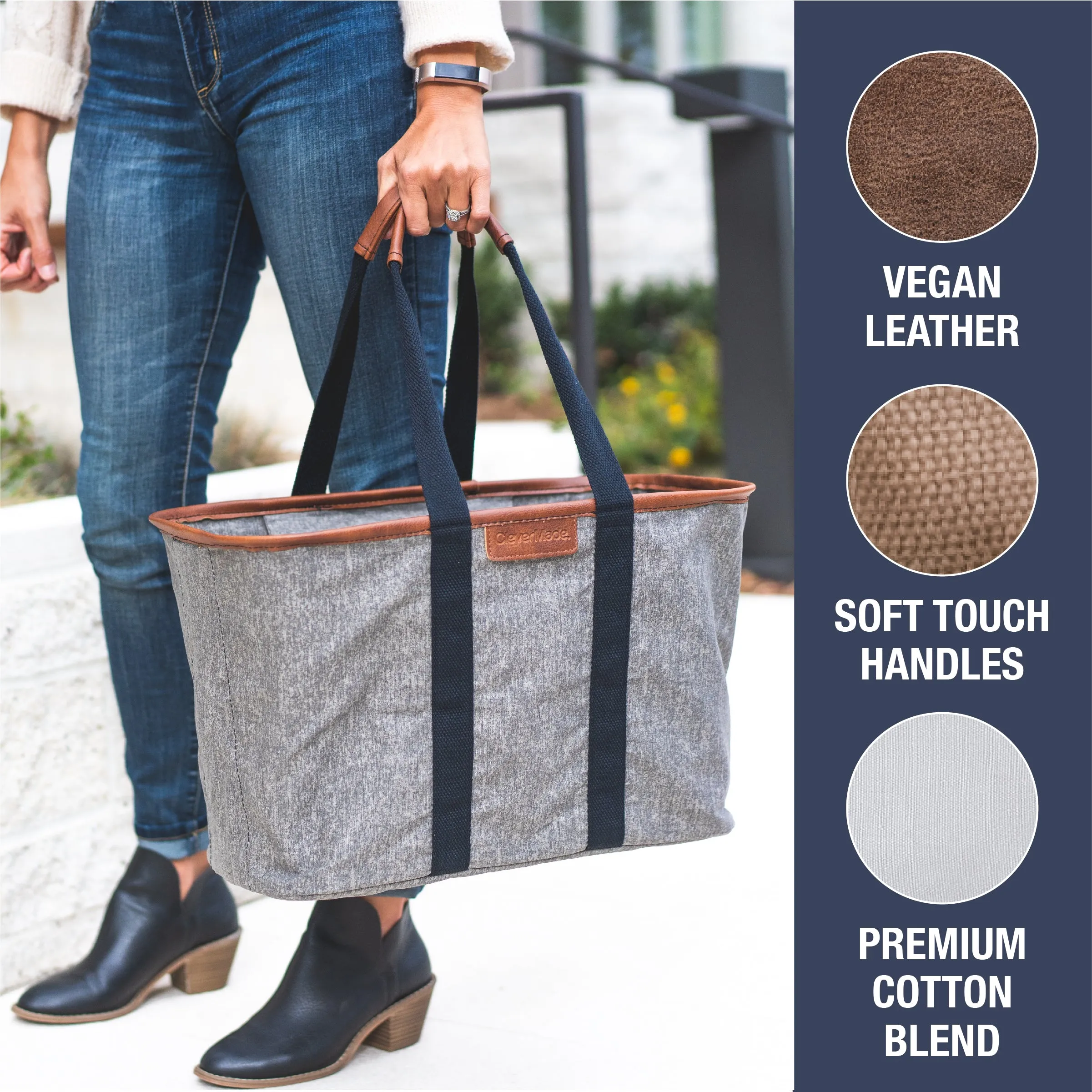 Collapsible LUXE Tote