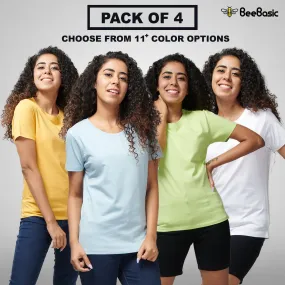 Combo of 4 - Half Sleeve for Women (Choose Colors)
