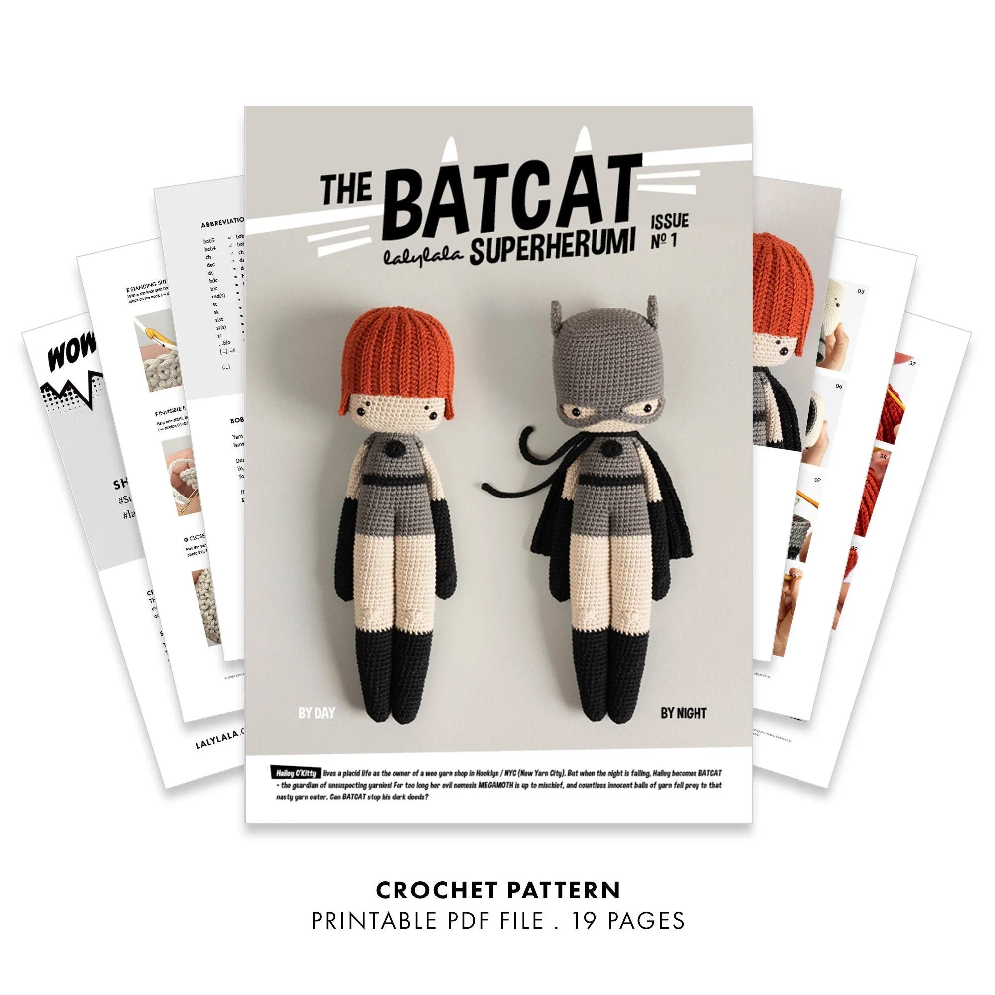Crochet Kit . BatCat . Superherumi