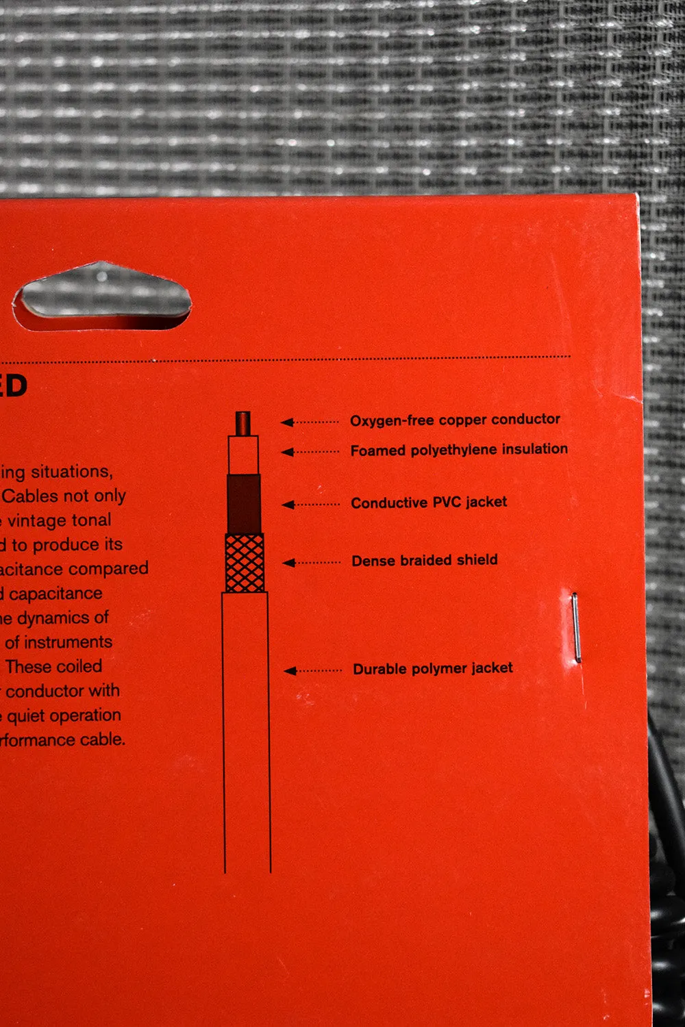 D'Addario Custom Series Coiled Instrument Cable 30 ft.
