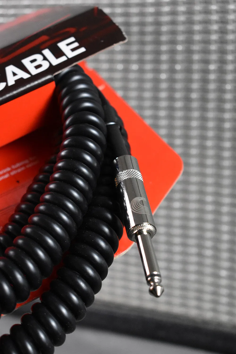 D'Addario Custom Series Coiled Instrument Cable 30 ft.
