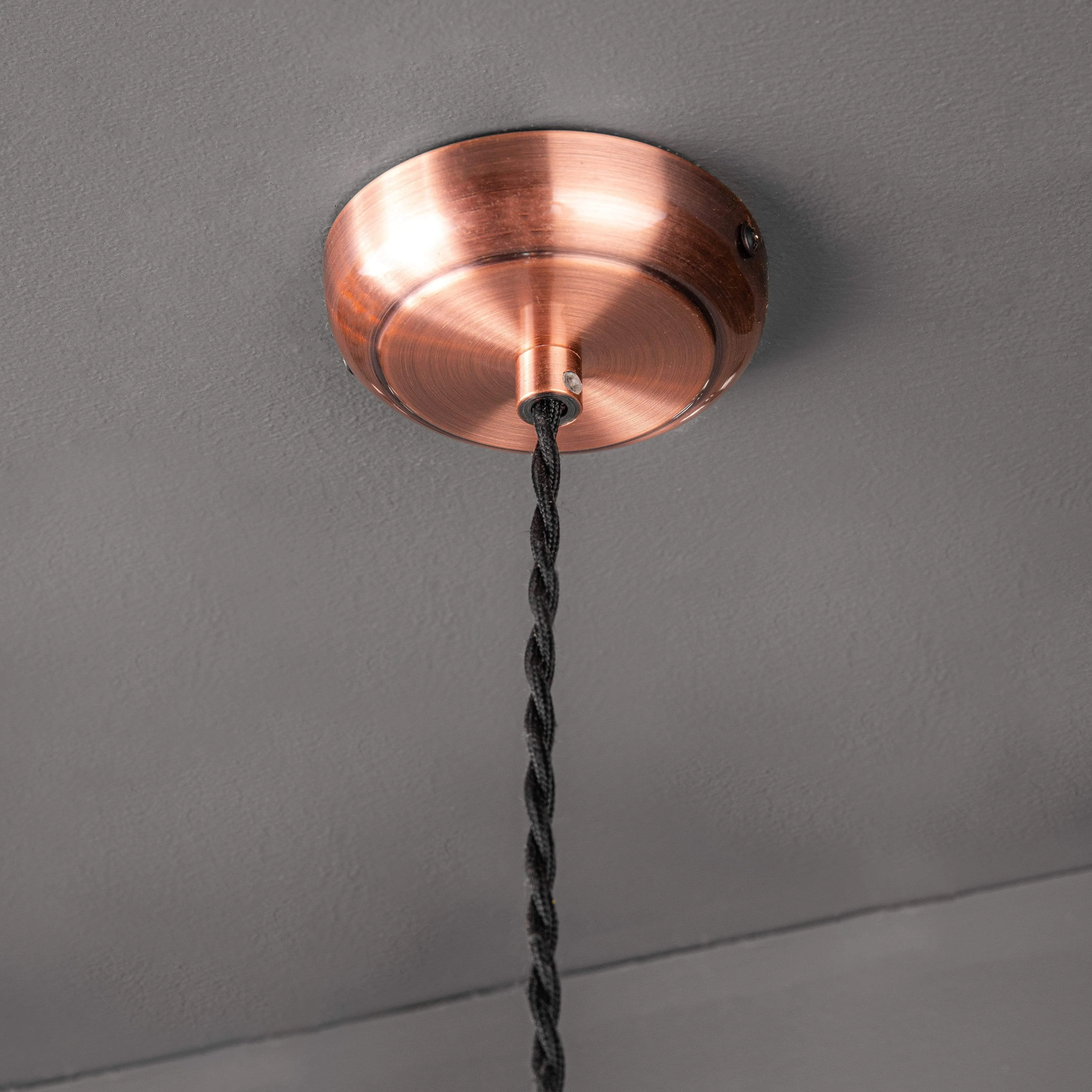 Dale Antique Copper Cable Suspension Ceiling Light